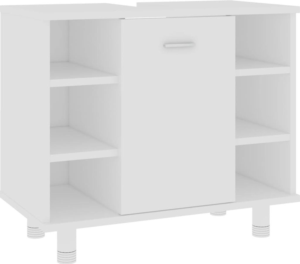 Badezimmerschrank Weiß 60x32x53,5 cm Holzwerkstoff