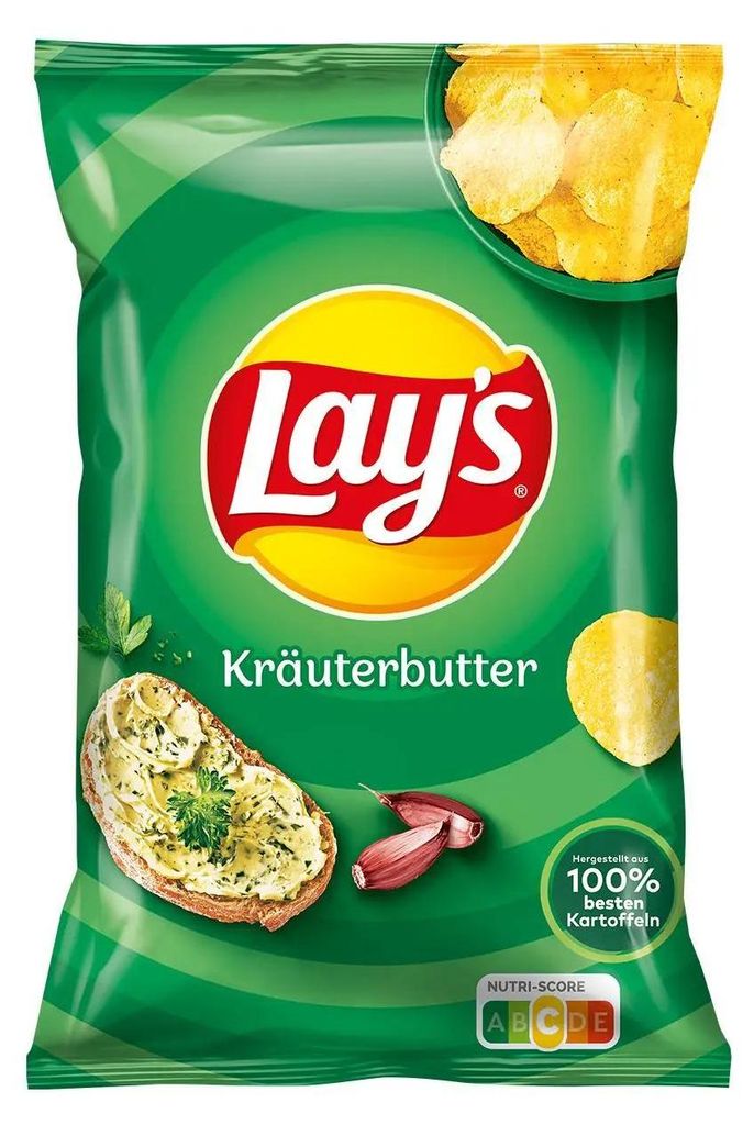 Lay's Kräuterbutter Kartoffelchips 150g Beutel Produktbild 