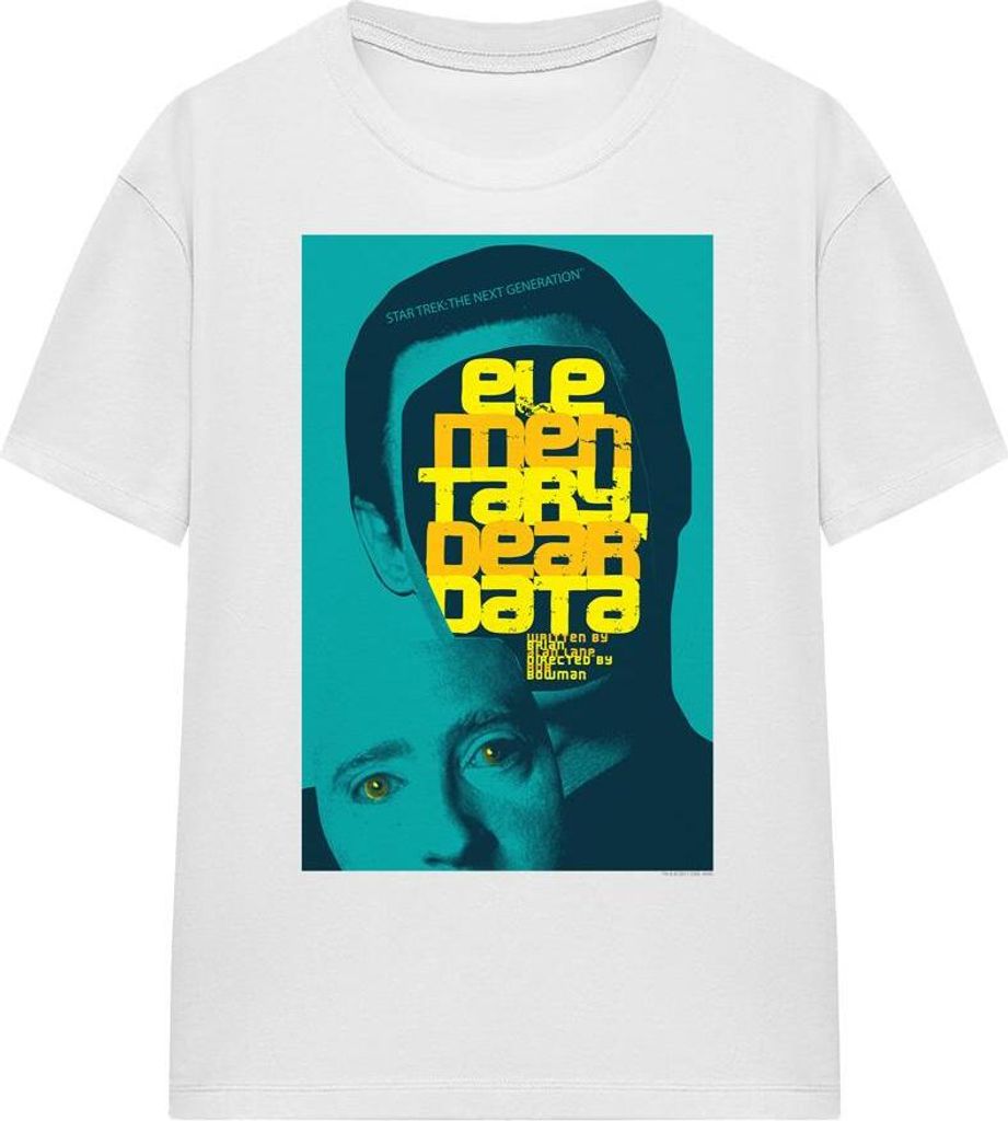 Star Trek - "The Next Generation Season 2 Episode 3" T-Shirt für Herren/Damen Uni TV16370 (L) (Weiß)