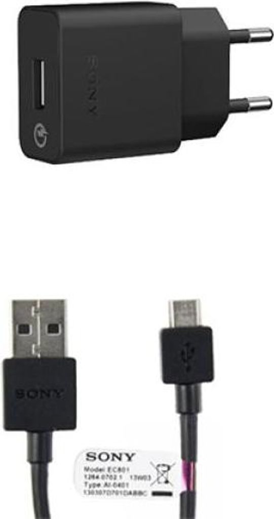 Sony UCH10 USB Ladegerät inkl.Typ-C Kabel schwarz Produktbild 