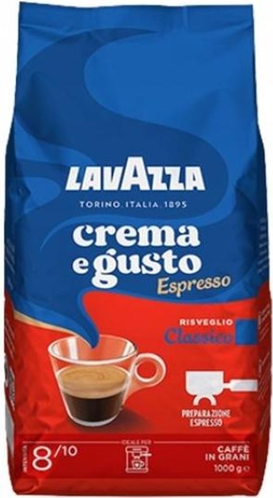 Lavazza 8000070038974, 1 kg, Cafe crema, Espresso, Dunkle Produktbild 