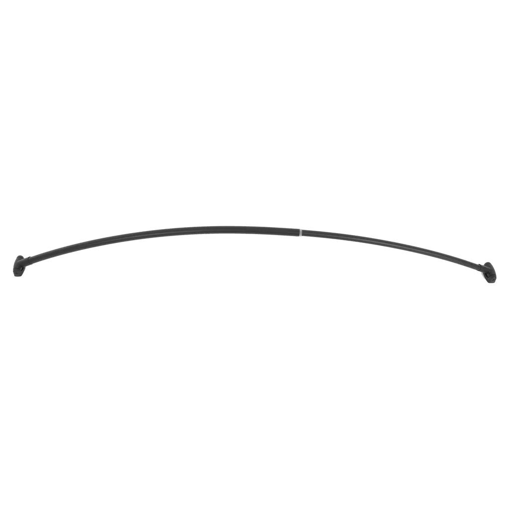 Tringle à rideau de douche courbée noire extensible 110-200cm robuste - 9