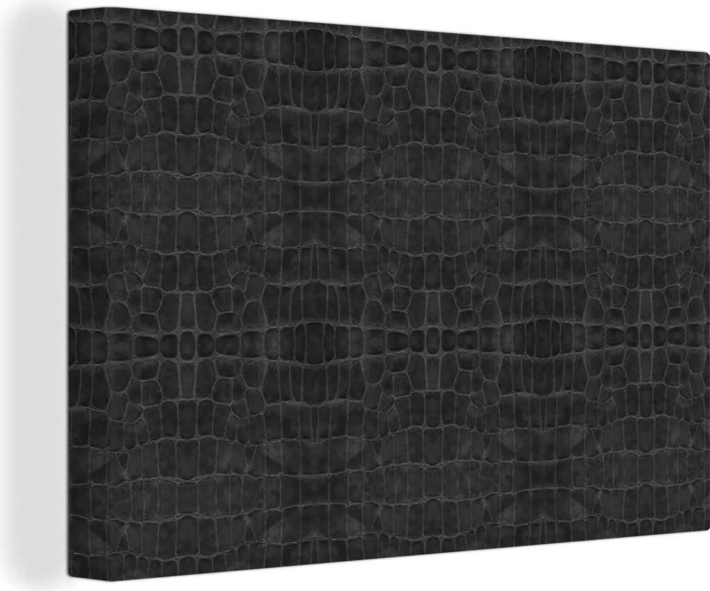OneMillionCanvasses - Leinwandbilder - 140x90 cm, Leder - Textur - Tierhaut, Wandbilder Kunstdruck Wanddekoration - Foto auf Leinwand - Gemälde ...
