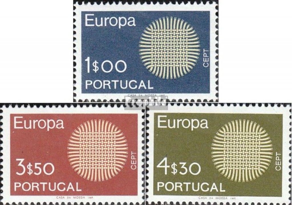Briefmarken Portugal 1970 Mi 1092-1094 (kompl.Ausg.) postfrisch Europa