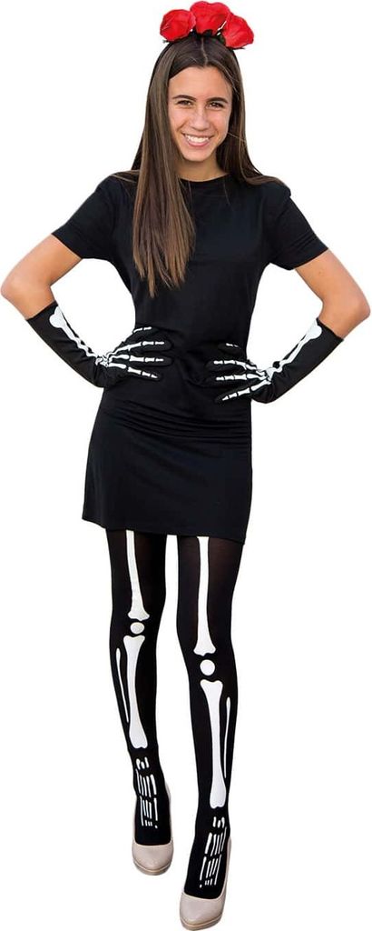 Oblique Unique La Catrina Tag der Toten Skelett Kostüm Produktbild 