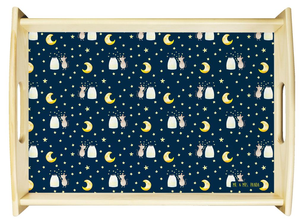 Mr. & Mrs. Panda Tablett Maus Sterne - Blau - Geschenk, Produktbild 