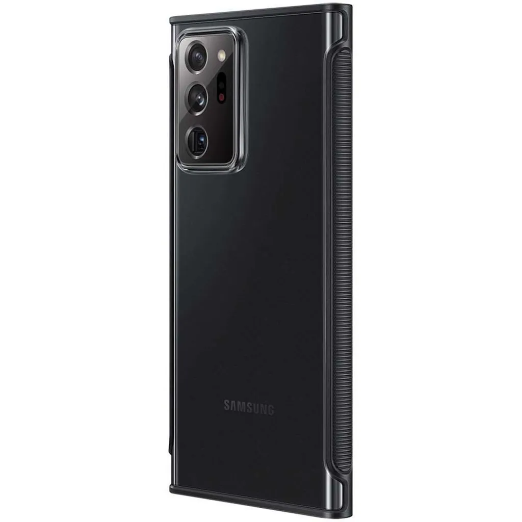 Évitez la Casse : Coque Renforcée Transparente Noire pour Galaxy Note20 Ultra - 3