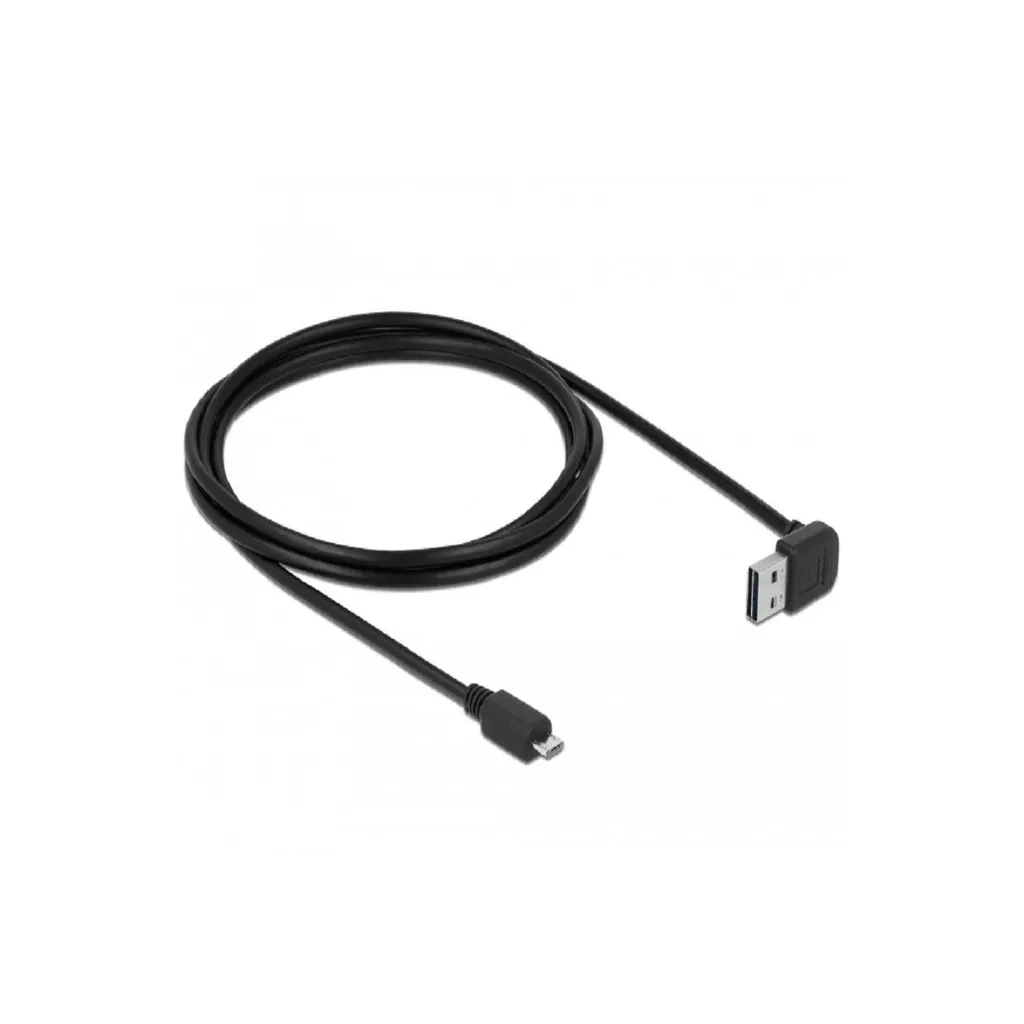 Câble USB 2.0 A Réversible vers Micro B Coudé Up Down Noir de 2,0 m