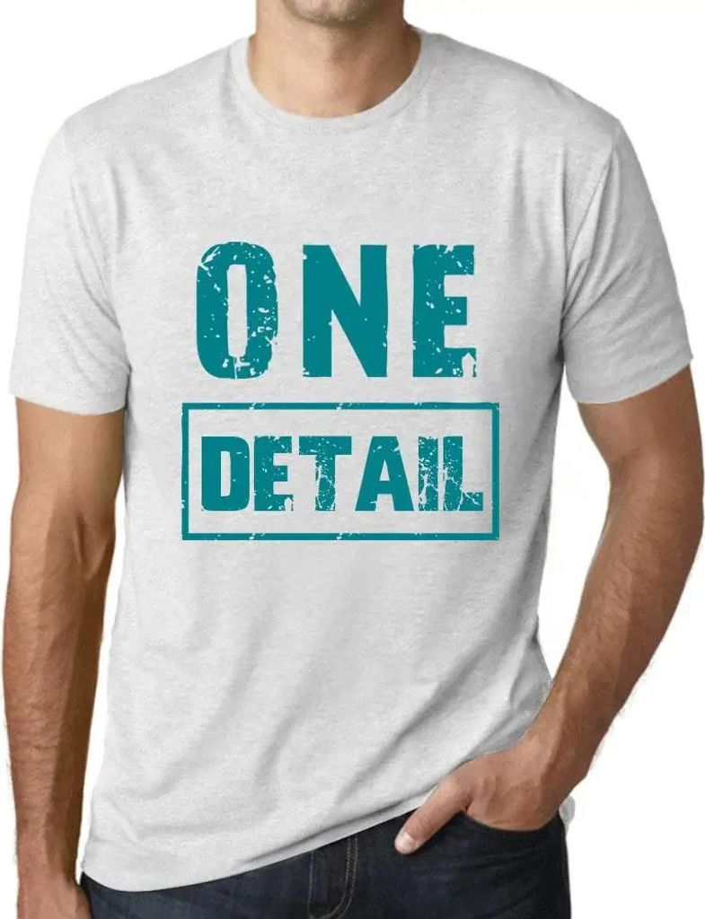 Herren Grafik T-Shirt Ein Detail – One Detail – Öko-Verantwortlich Vintage Jahrgang Kurzarm Lustige Druck Geburtstag Geschenk Mann