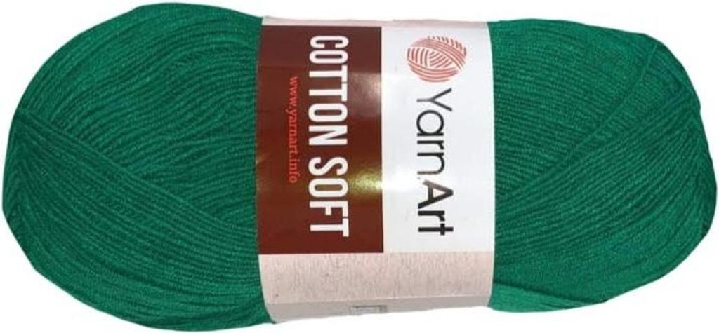 Włóczka YarnArt Bawełna Soft 52 / zieleń Zdjęcie produktu 