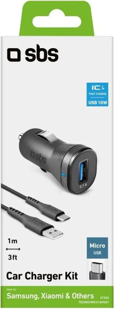 sbs Kfz-Ladeadapter Adaptateur de Charge Rapide 12/24V Noir Compact - 4