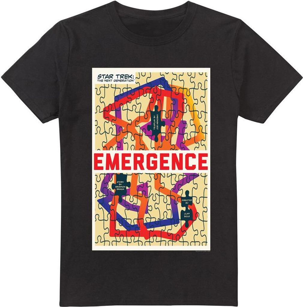 Star Trek - "The Next Generation Season 7 Episode 23" T-Shirt für Herren TV5500 (M) (Schwarz)