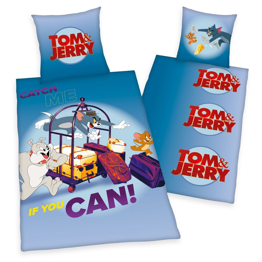 "Tom & Jerry" Bettwäsche, 100% Baumwolle ( Linon ), 80x80 Produktbild 