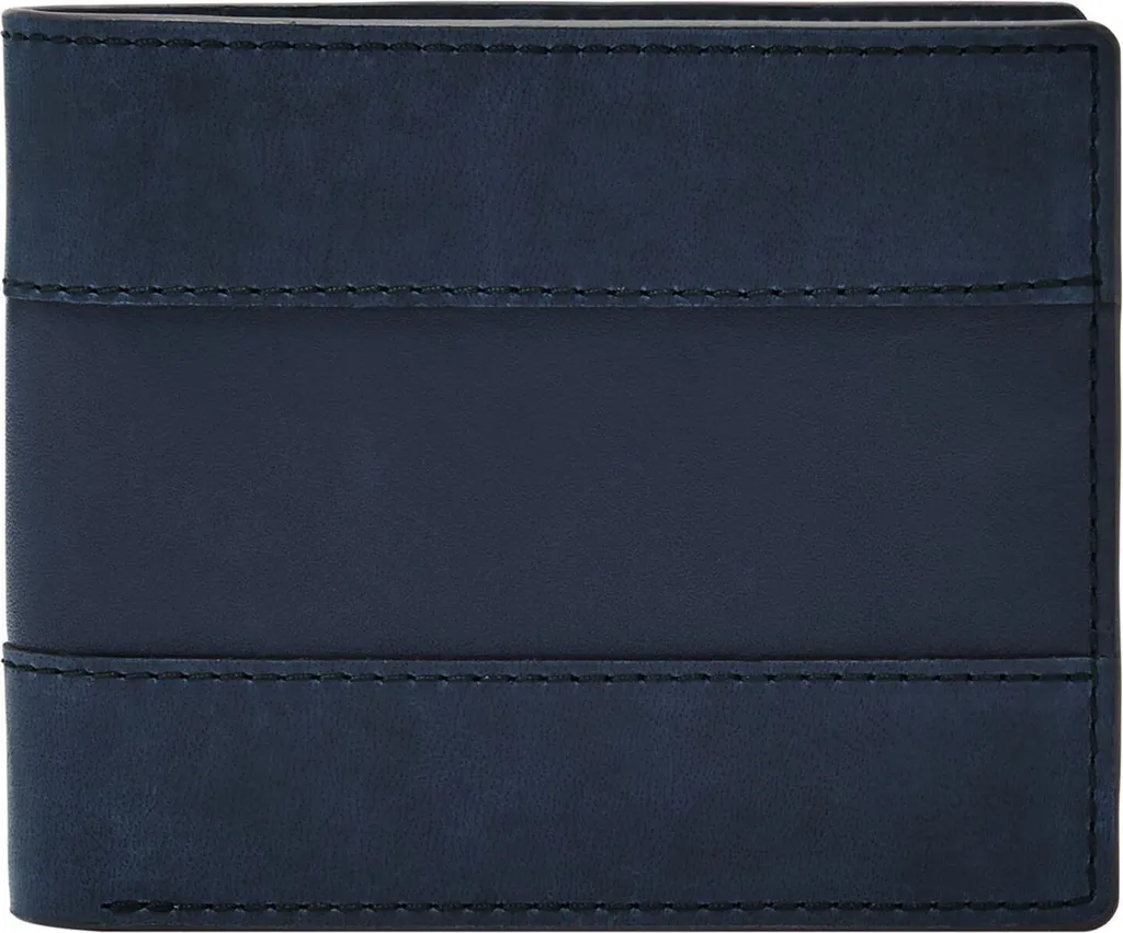 Portafoglio Uomo Fossil Everett Blu Navy Flip ID | Acquista Online