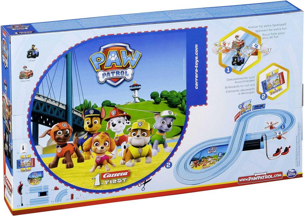 CARRERA FIRST Kinderrennbahn PAW PATROL - Sur la piste, Image du produit 
