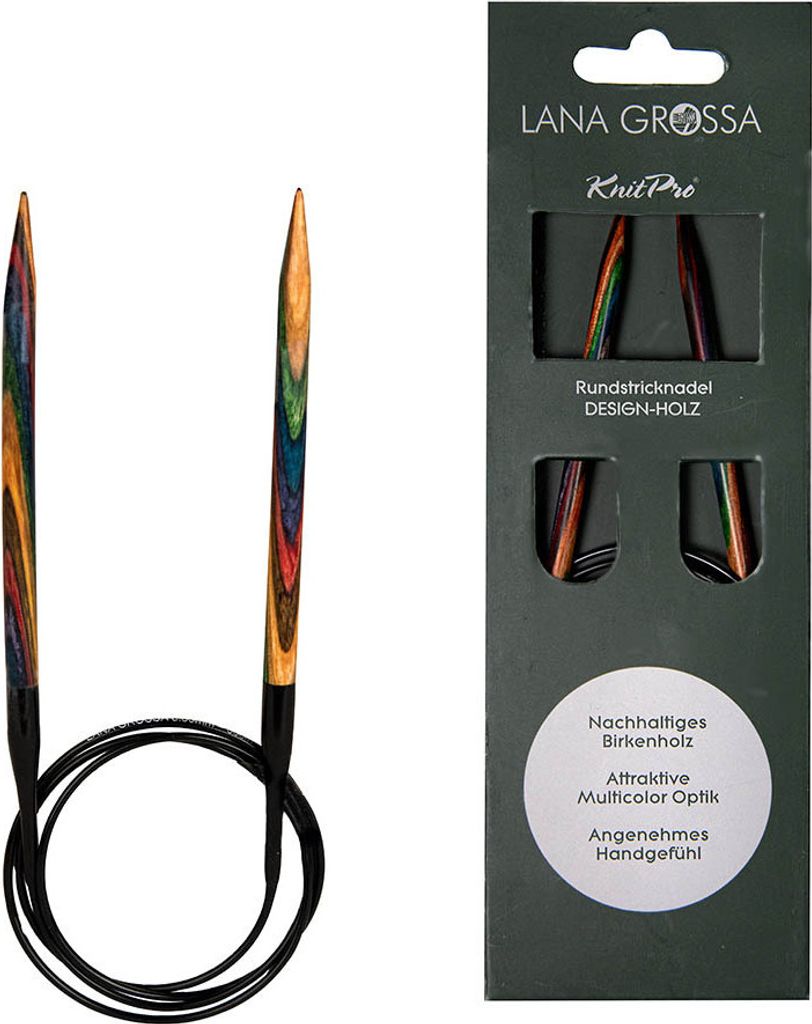 Lana Grossa Rundstricknadel Design-Holz 120-4.5 | Produktbild 