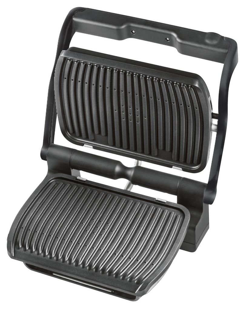 Tefal OptiGrill + GC7128, Schwarz, Edelstahl, Rechteckig, Produktbild 