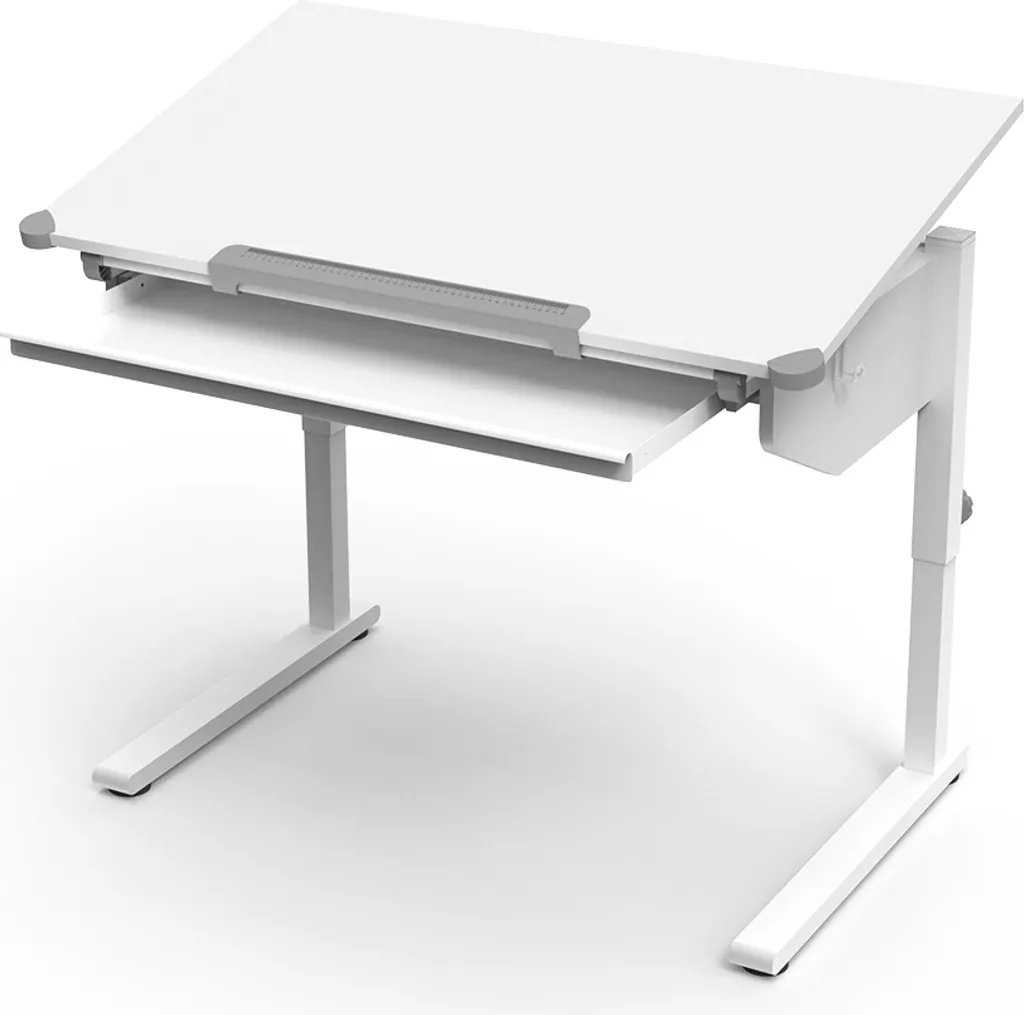 Bureau Vicco Arc 108x68 cm Blanc - Réglable en hauteur et inclinable