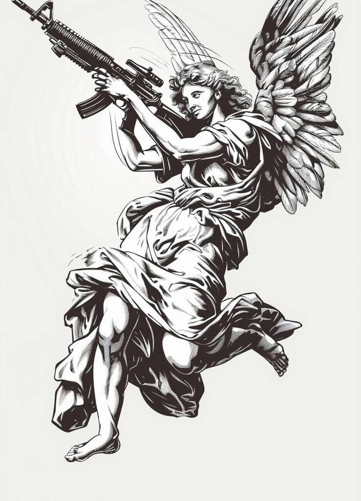 Plakat 20,5x28,4cm Kriegerengel