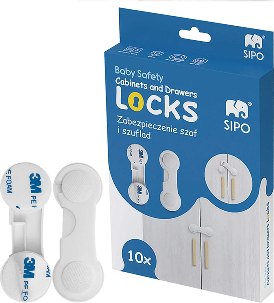 Sécurité Enfant pour Meubles Sipo SBS215 Protection Transparente - 6