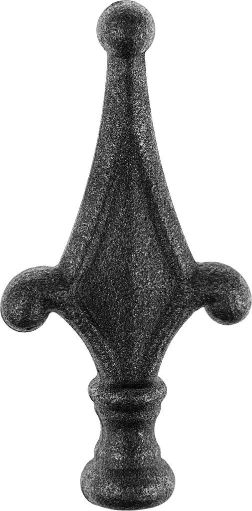 Zaunspitze 128x65mm (24mm) Eta Metallspitze Zierspitze Zaunspitzen Zaundekoration Zierelement rustikale Torspitze Schmiedeeisen
