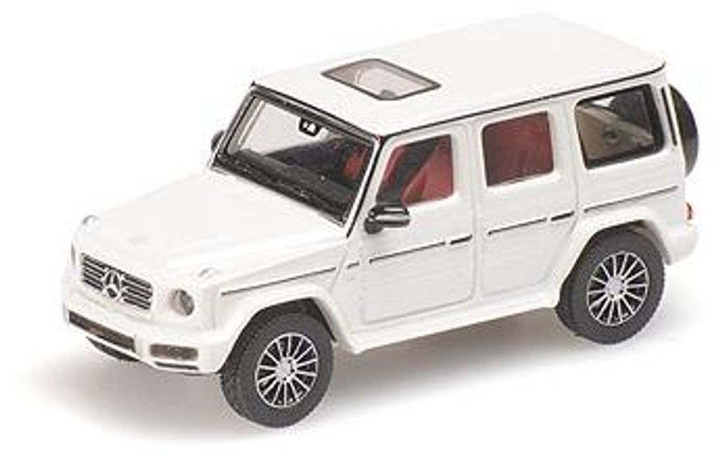 Minichamps 1:87 MERCEDES-BENZ G-KLASSE W 463 - 2018 - DESIGNO DIAMANTWEISS BRIGH