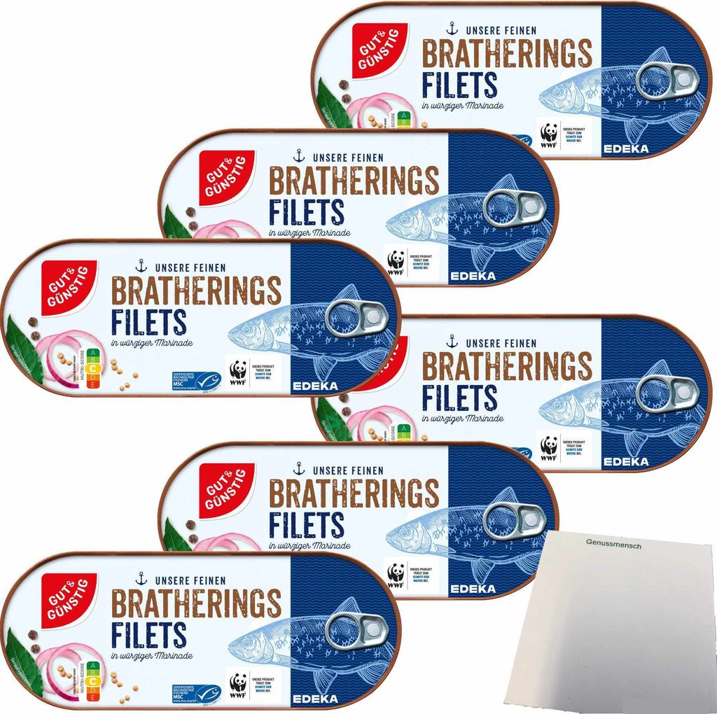 Gut & Günstig Bratheringsfilets in würziger Marinade 6er Produktbild 