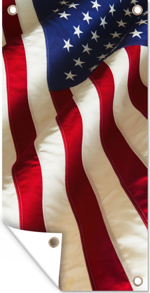 MuchoWow 80x160 cm Outdoor-Poster Gartendeko Sichtschutz Garten Poster für den Garten Flagge der Vereinigten Staaten