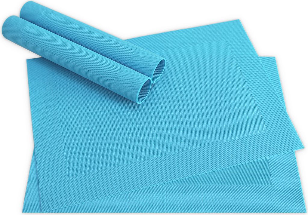 Tischsets BORDA 4er Set Türkis-blau als Tischuntersetzer