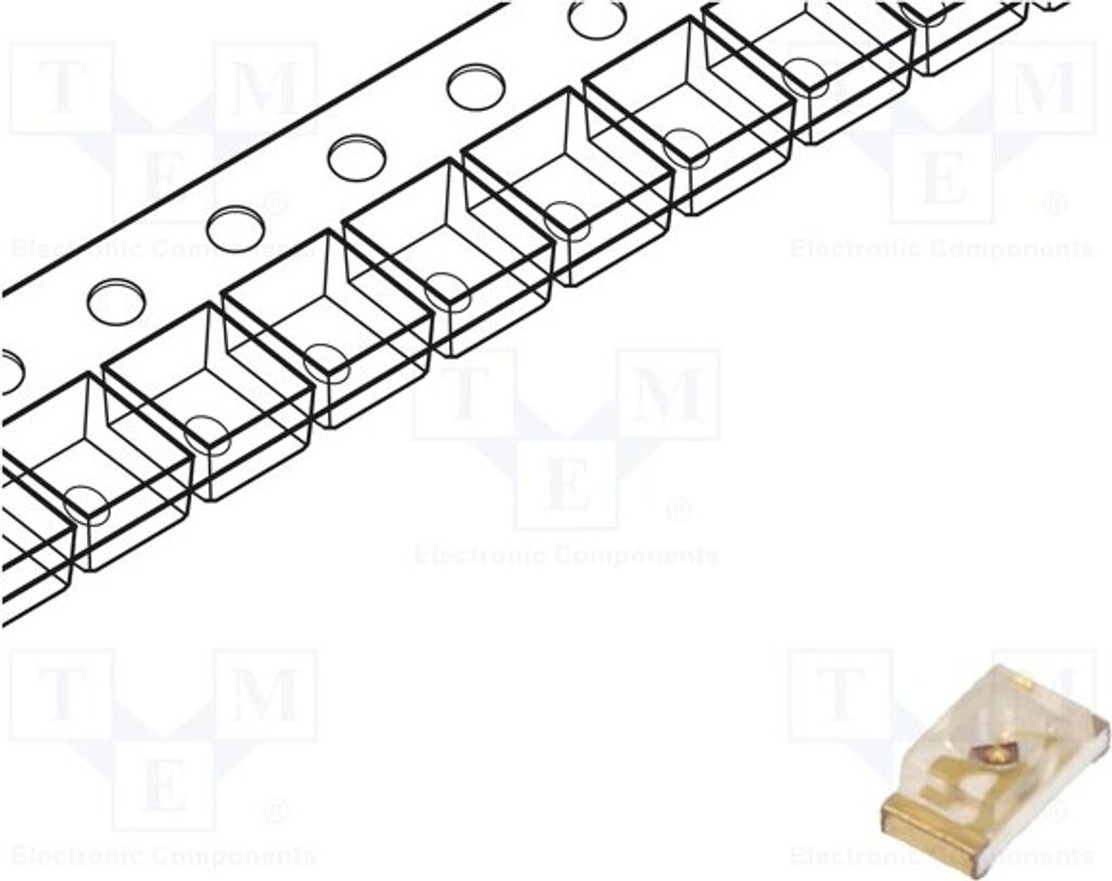 2x LED rot 0603 SMD 400÷800mcd 1,6x0,8x0,95mm 60° 1,95÷2,5V KPTD-1608SURCK LED-Di