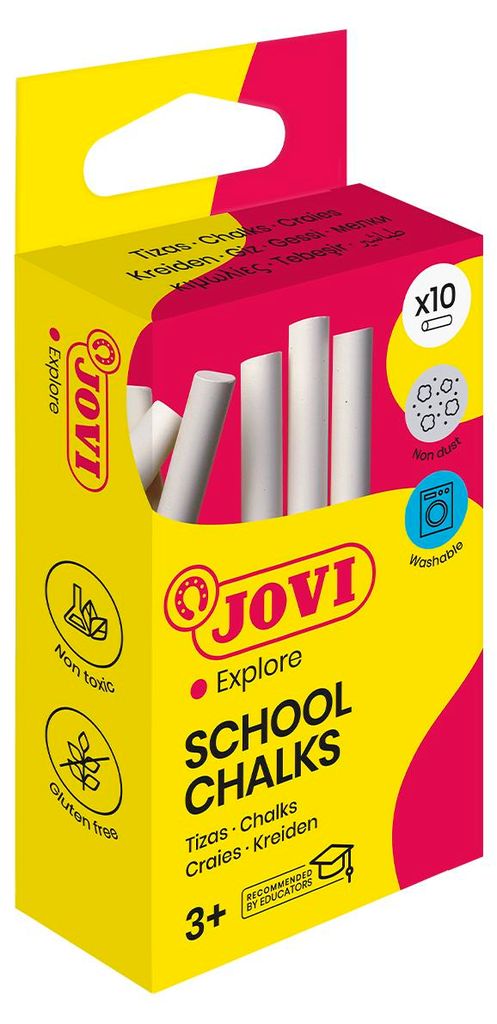 Jovi Tafelkreiden CLASSCOLOR 10er Schachtel, weiss Produktbild 