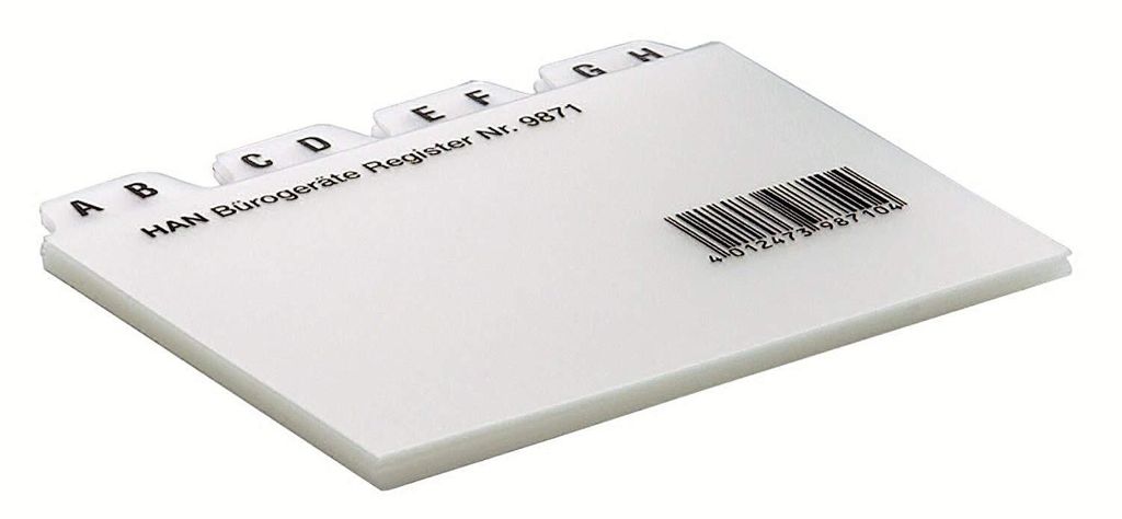 HAN Fichier A-Z PP A8 horizontal translucide 12 pièces Image du produit 
