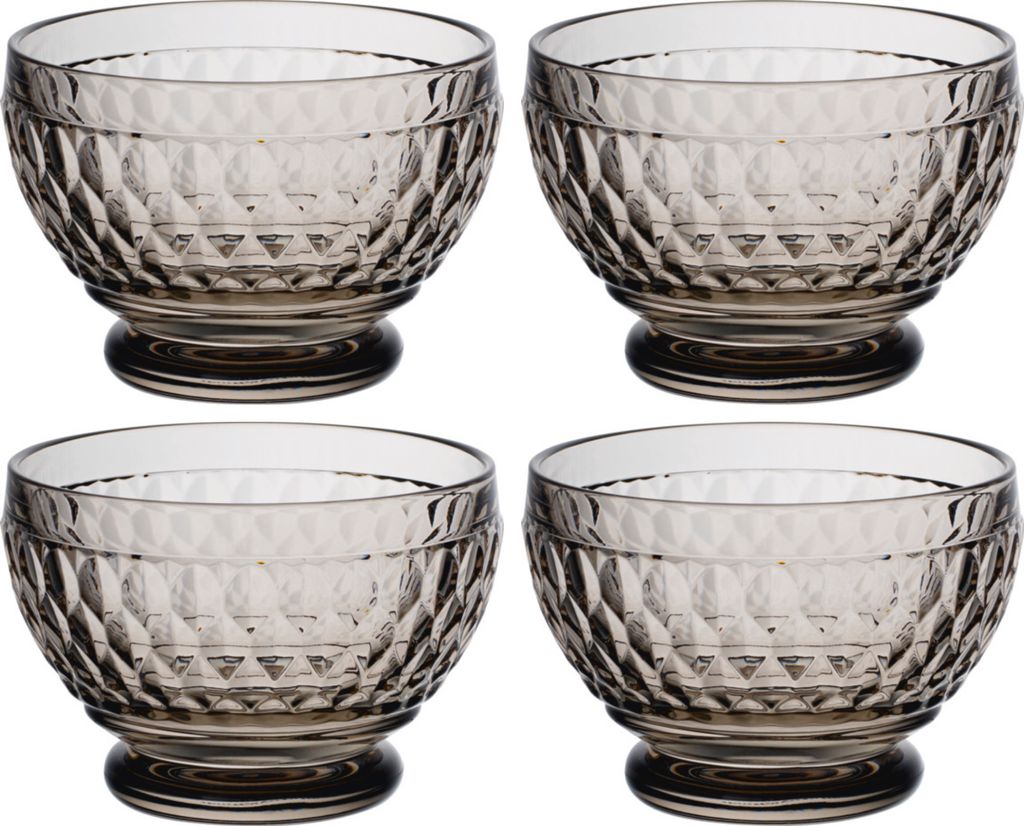 Villeroy & Boch Boston Coloured 4er Set Dessertschalen rauchglas grau