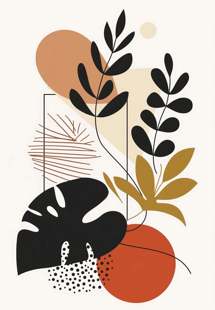 Plakat 68x98cm Hängendes Blatt