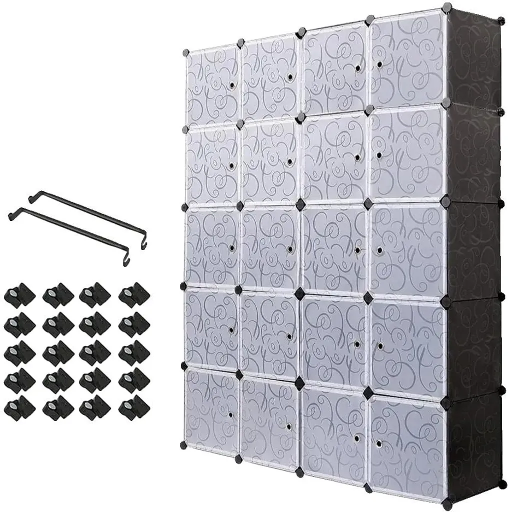 Cube de rangement noir modulaire : finissez-en avec le désordre chez vous