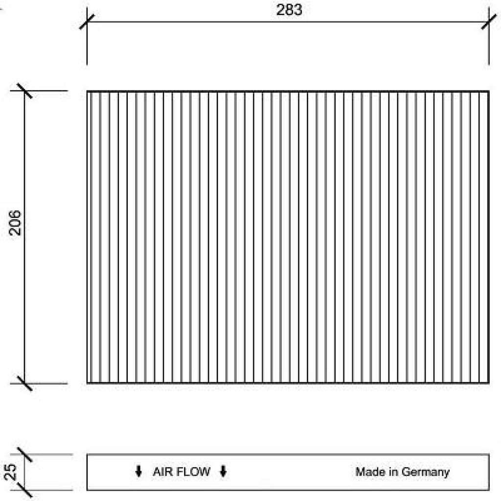 DIEDERICHS DCI1005 Innenraumfilter Pollenfilter für VW Golf IV Schrägheck (1J1) Aktivkohle