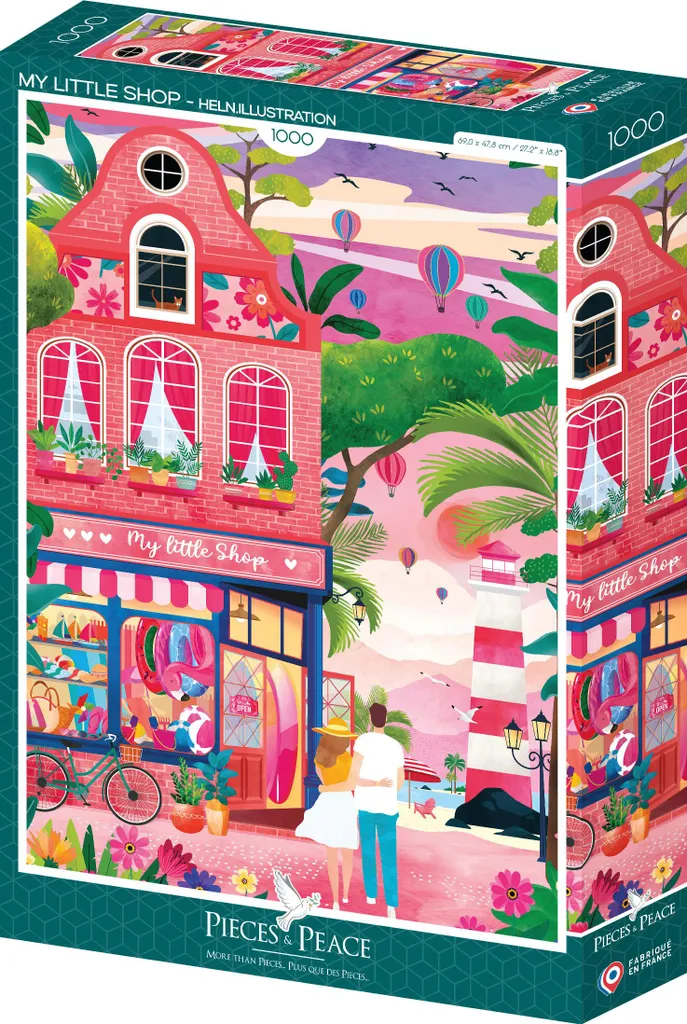 Puzzle 1000 pièces éco-responsable coloré Pieces & Peace - 2