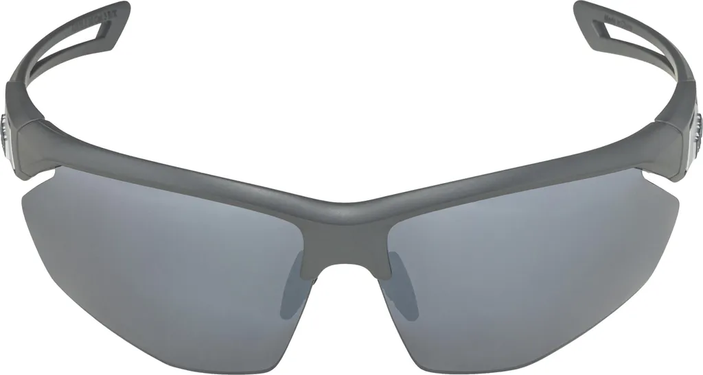 Lunettes de sport gris mat ALPINA NYLOS HR avec verres argentés