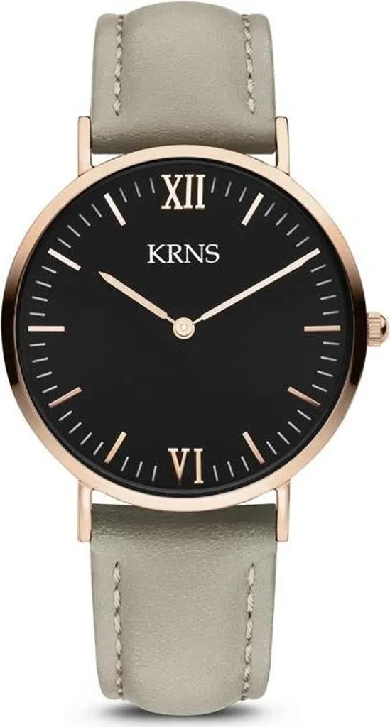 Montre Bracelet Classique Krns 1013 pour Homme Style Business Noir