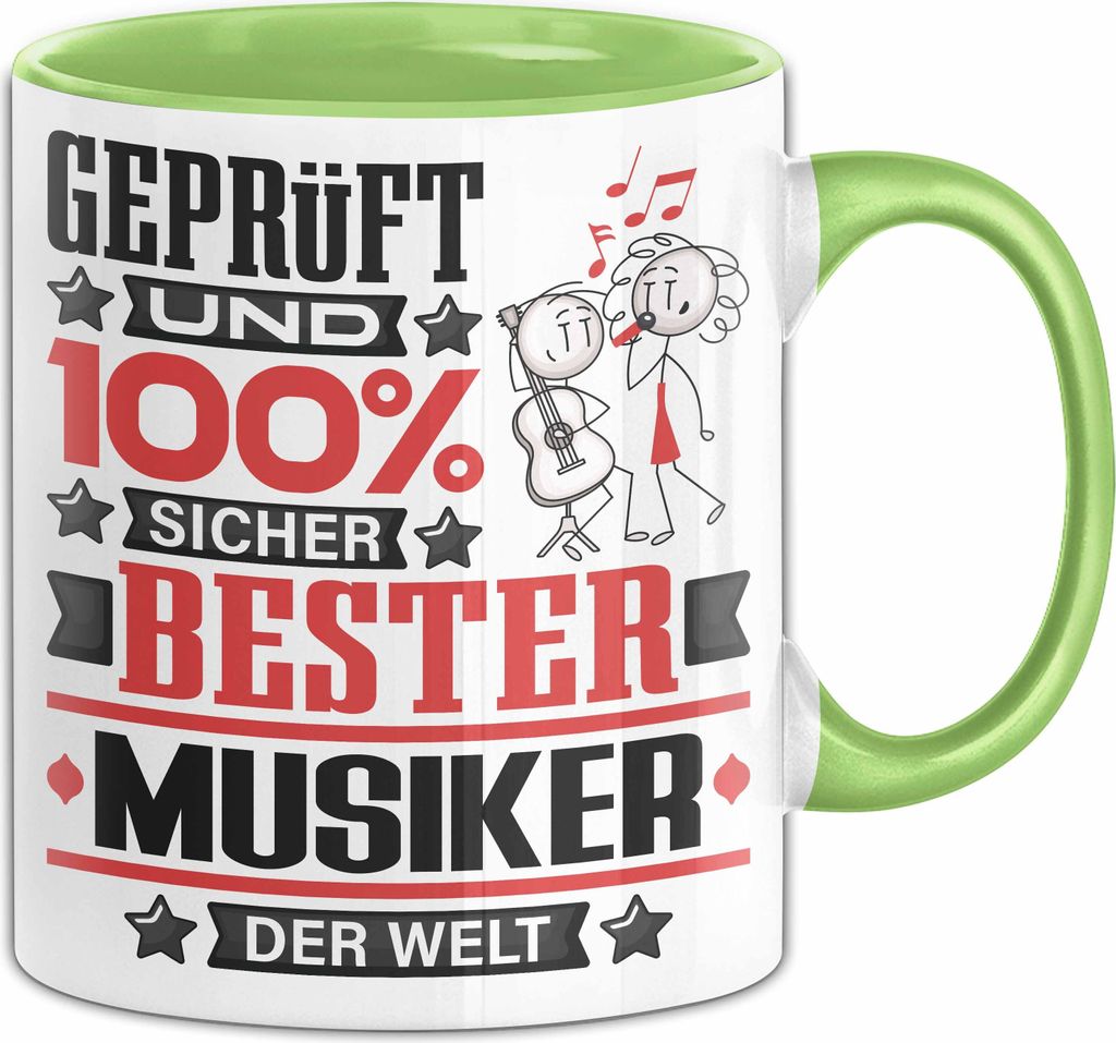 Musiker Geschenk Lustiger Spruch für Musiker Geschenkidee Bester Musiker Der Welt (Grün)