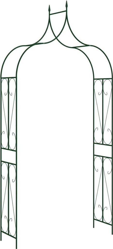 Rosenbogen Dunkelgrün 120x38x258 cm Eisen