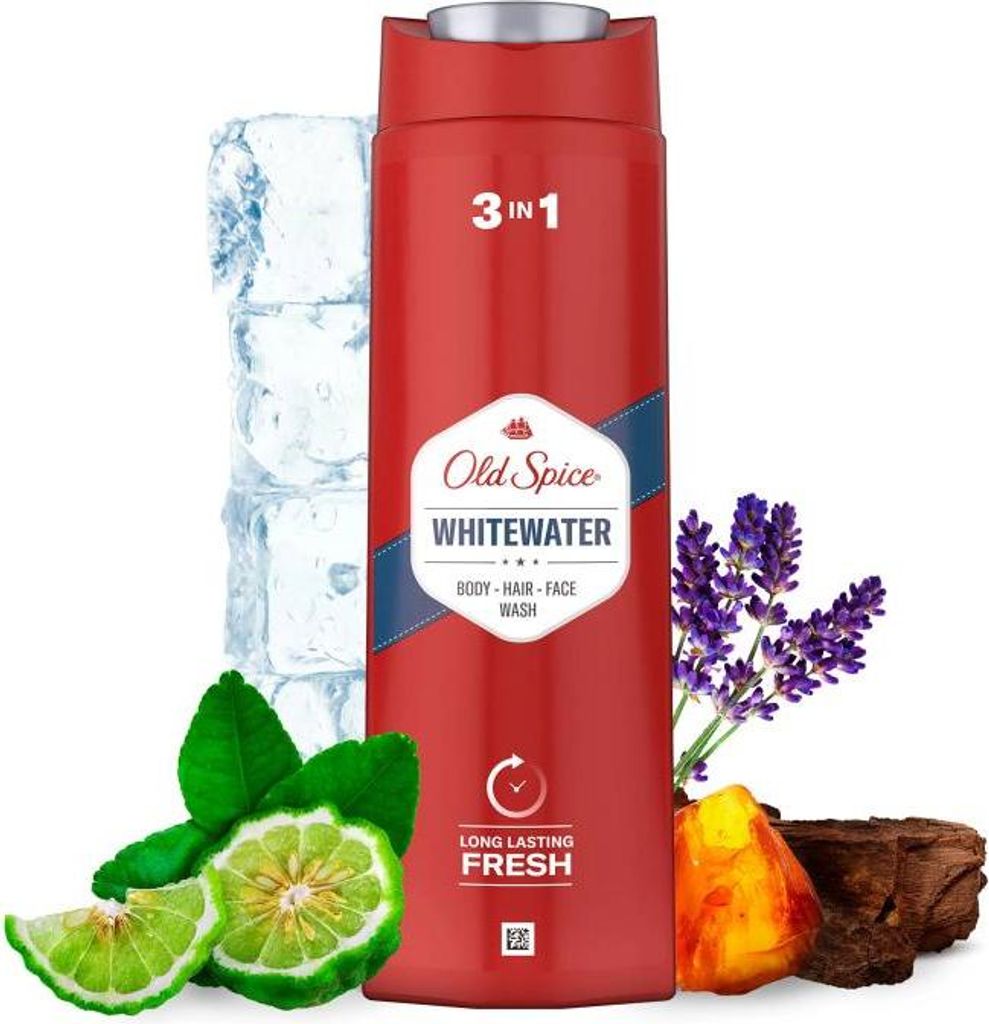 Old Spice Whitewater 3-in-1 Duschgel für Männer 400 ml