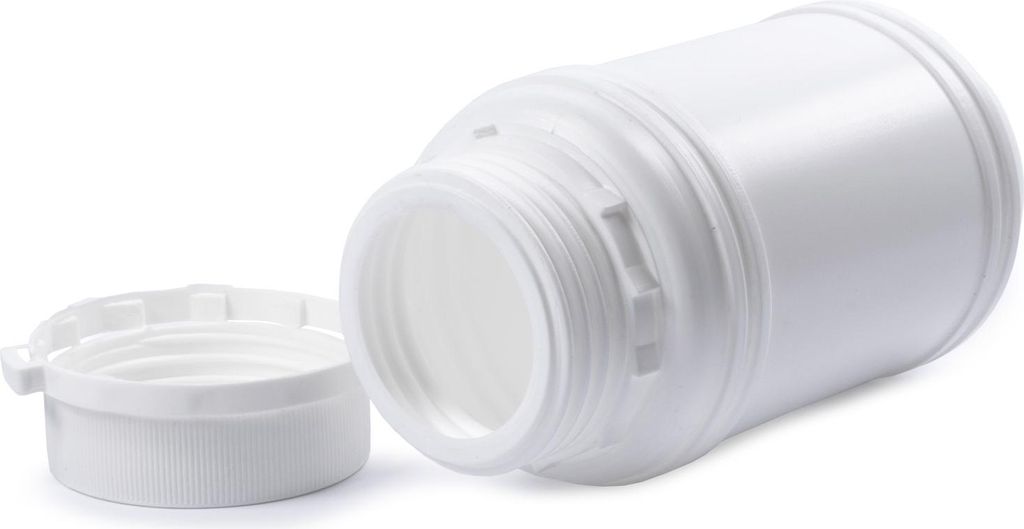 Behälter: HDPE-Kunststoffflasche, Fassungsvermögen 300 ml, mit selbstdichtendem Verschluss