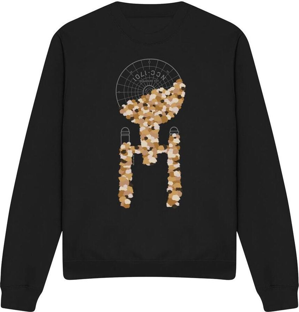Star Trek - "Tribble Takeover" Sweatshirt für Herren/Damen Uni TV11306 (XL) (Schwarz)