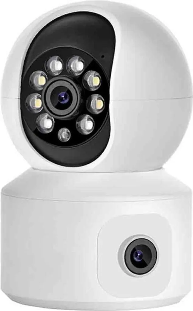 INF Caméra de Sécurité WiFi HD 1080p avec Vision Nocturne Infrarouge