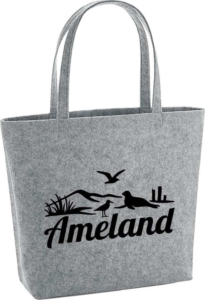 Huuraa Filzshopper Ameland Niederlande 22 Liter Grey Produktbild 