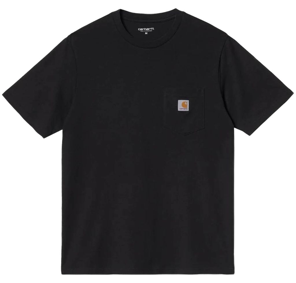 CARHARTT WIP Pocket T-Shirt, kurzärmelig – schwarz – M