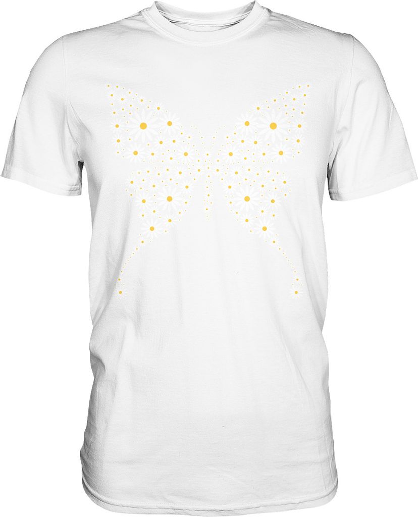 Gänseblümchen Schmetterling T-Shirt – White / L Produktbild 