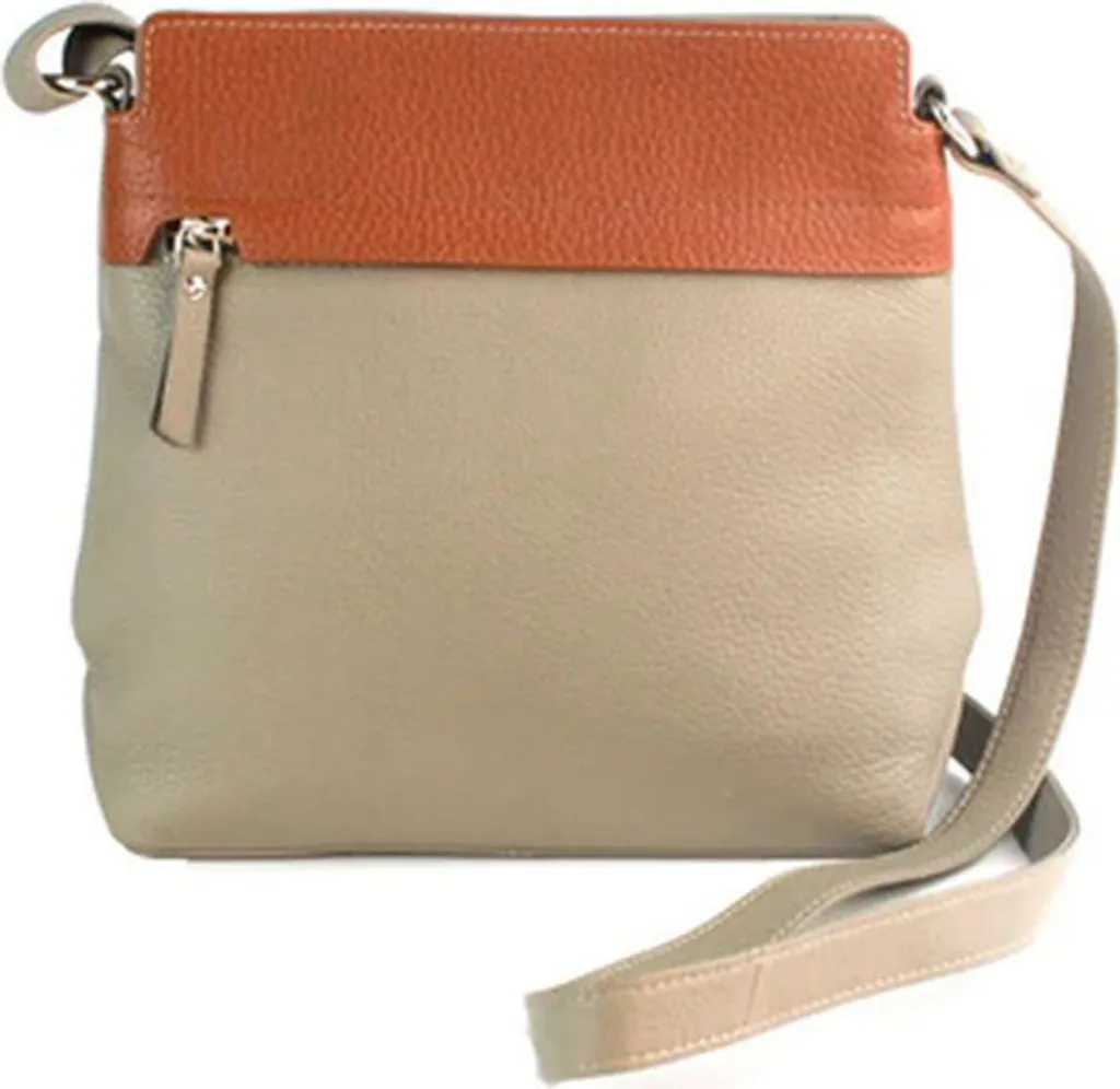 Sac à main femme en cuir marron clair - Modèle Opal de chez ECL