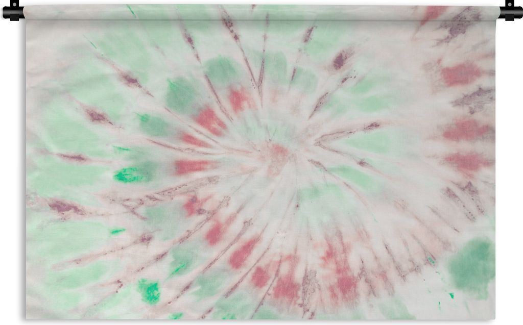 MuchoWow Wandteppich Wandbehang Sommer - Krawattenfärbung - Muster 90x60 cm Tapisserie Dekoration Wandtuch - Wandskulpturen - Bildteppich